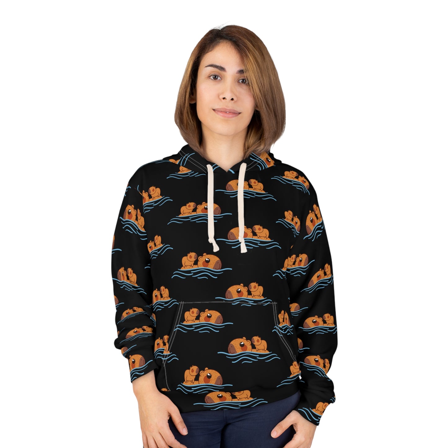 Swimming Capybara Unisex Hoodie
