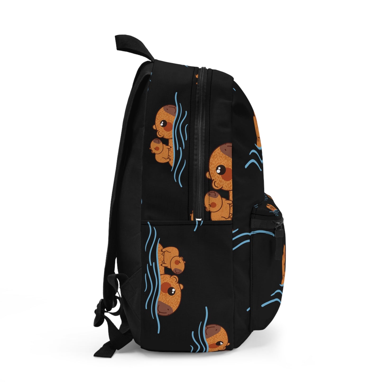 Backpack - Cute Swimming Capybara Design