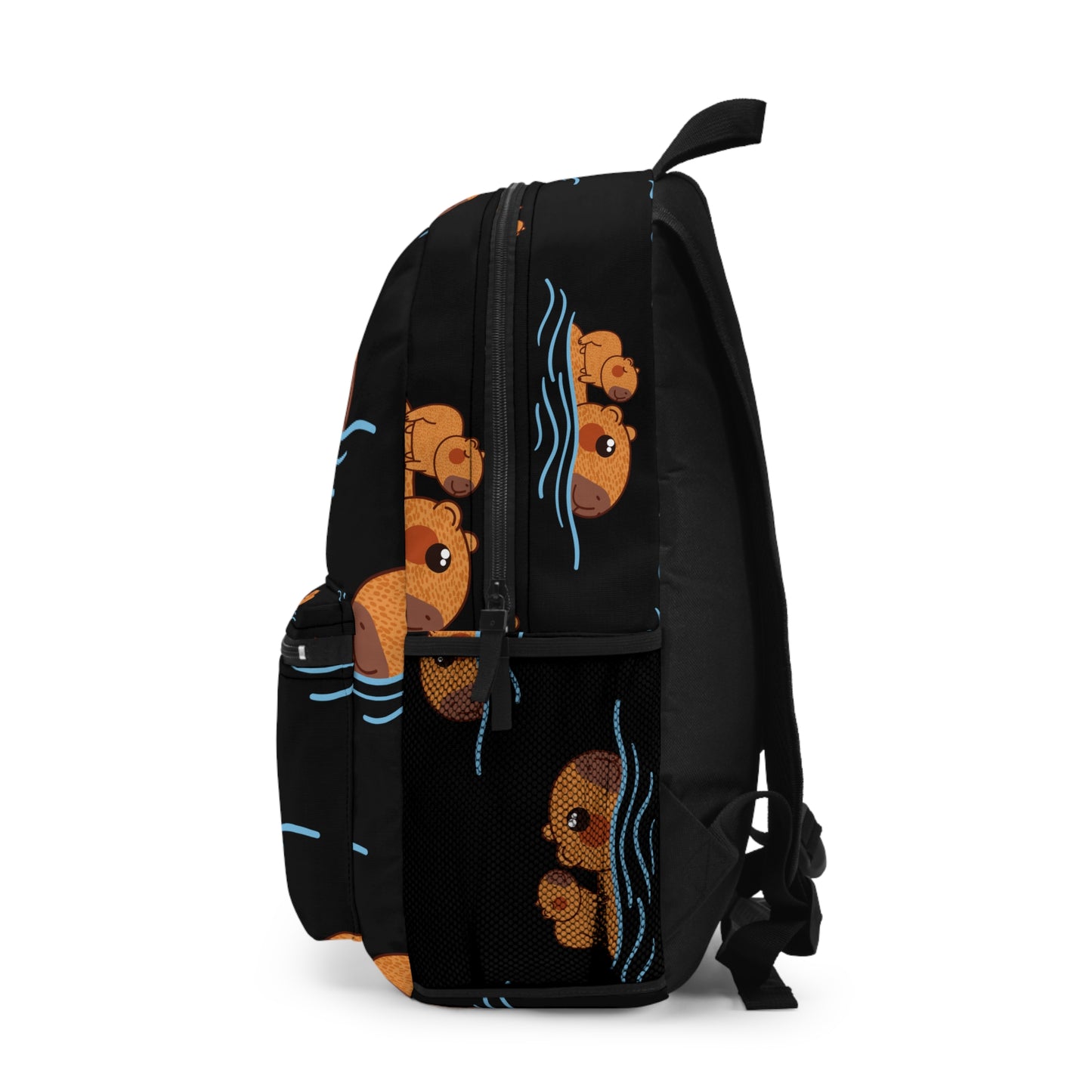 Backpack - Cute Swimming Capybara Design