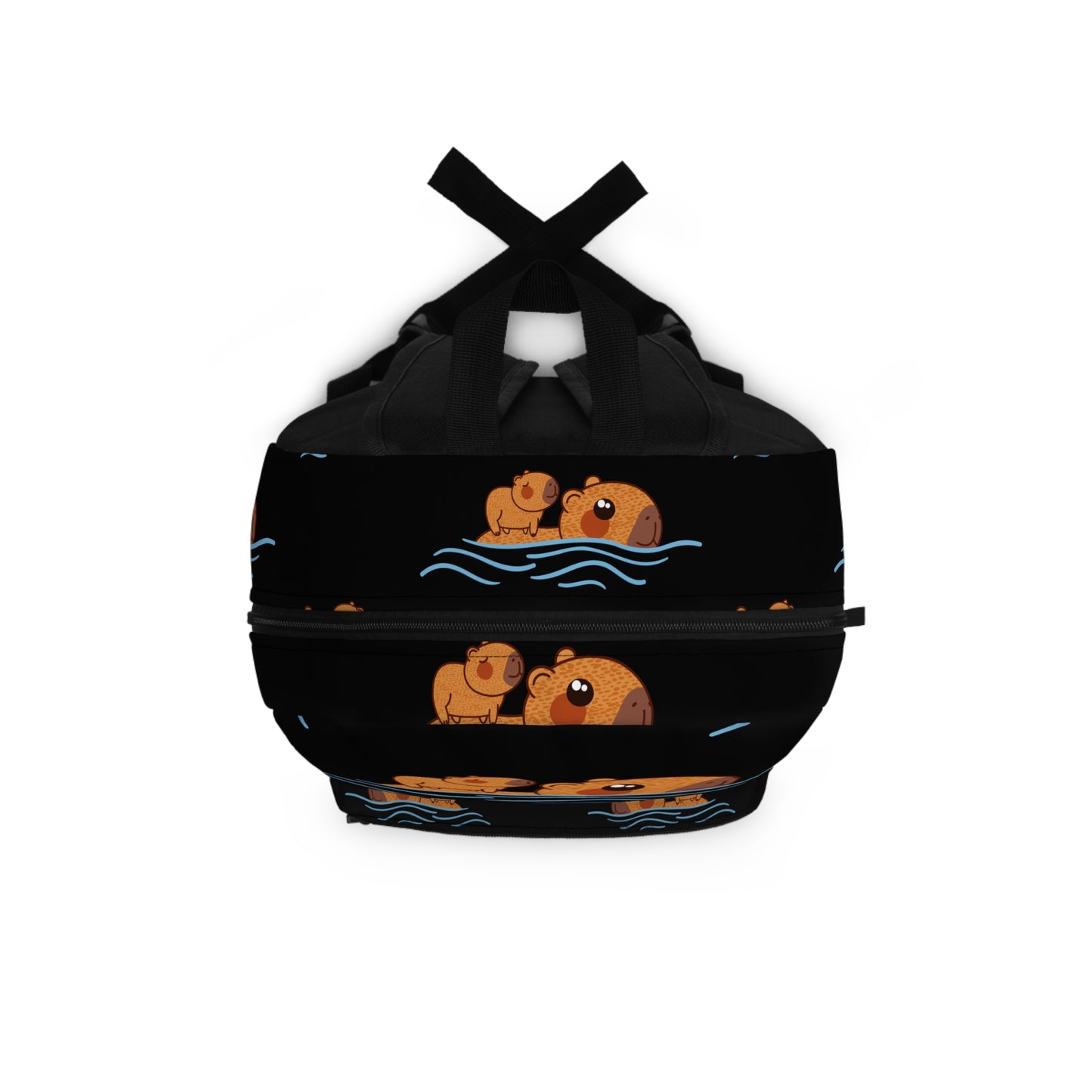 Backpack - Cute Swimming Capybara Design