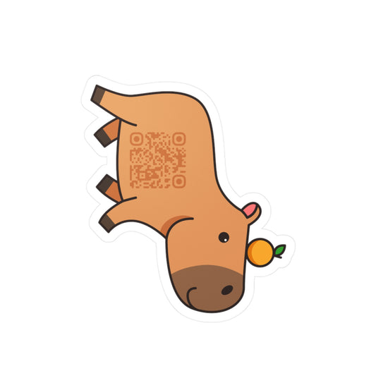 Vinyl Decal - Real Friends Capybara Design